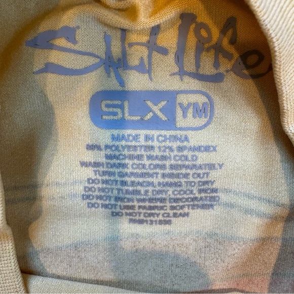 Salt Life Cream and Red Rashguard Swimwear - Picture 4 of 4